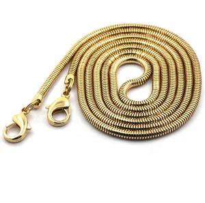 Metal Chain For Handbag Wholesale Custom Bag Accessories Metal Bag Chain Hook Brass Snake Shape Chain For Handbags Purses