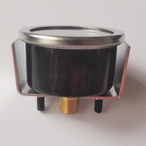 เครื่องวัดความดัน 0-4bar เคสเหล็กสีดํา เกจวัดความดันน้ําพร้อม U-CLUMP - Product Image 3