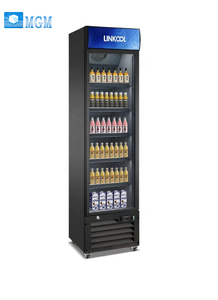 Refrigerador Pequeño y Estrecho para Bebidas, Vitrina para Cerveza Fría, Refrigerador Comercial Vertical con Ventilador, Exhibidor de Bebidas Frías con Puerta de Vidrio - Product Image 2