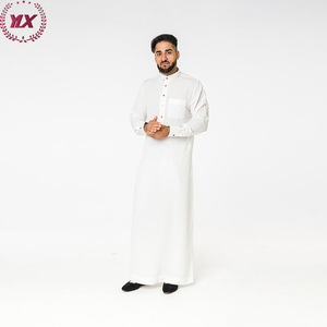 Haramain Arab Vietnam Omani - Thobe de mariage pour hommes musulmans en tissu tendance 2023 - Product Image 4