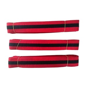 Profesyonel Özel Renkli Yumuşak Dövüş Sanatları Tekvando Kemeri, Ustalar İçin Antrenman Kemeri - 4cm Genişliğinde Siyah Kuşak - Product Image 2