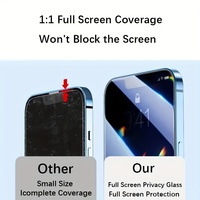 Protecteur d'écran en verre trempé, couverture complète, 3 pièces, pour IPhone 15 Pro Max Plus/iPhone 14 Pro Max Plus/iPhone 13 Pro Max