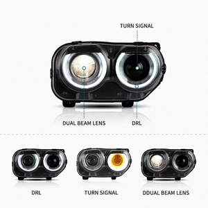 Conjunto de Faros Delanteros LED para Dodge Challenger SRT Hellcat Coupé 3ra Generación 2015-2020 24V Nuevo Estado SE RT DRL - Product Image 2