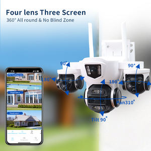 Cámara de Seguridad CMOS de 9MP, con Cable, para Interiores y Exteriores, WiFi 4G, Domo PTZ, Seguimiento Automático, Detección de Movimiento, IP65, Vista de 360° - Product Image 3