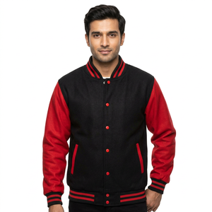 2025 Men's Varsity Jacket High Quality Oversize Street <b>Wear</b> for Casual & Fashion <b>Winter</b> Season Front Logo Placement - Product Image 1