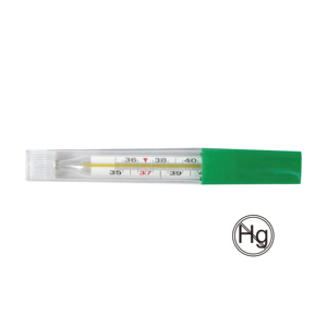 Termómetro Ecológico Galinstan Sin Mercurio, Certificado CE ISO, Preciso para Uso Oral, Rectal y Axilar, Termómetro de Vidrio No Tóxico - Product Image 2
