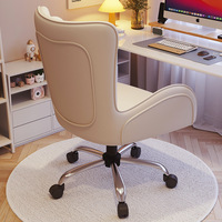 Chaise de bureau/ordinateur pivotante réglable en hauteur style exécutif avec support arrière pour chaise et table d'ordinateur d'étude à domicile