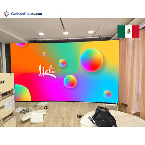 Canbest p1.8 1.875 מ "מ 4800x2700 מ" מ 15.75x8.86ft מעוקל פנימי מסך תצוגה קיר וידאו עבור אולפן הפקה ב מקסיקו - Product Image 2