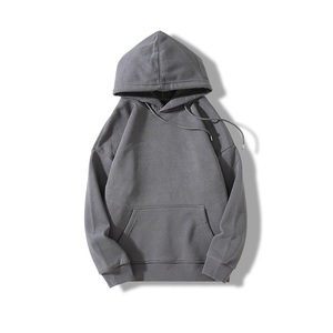 Sweat-shirt à capuche personnalisé pour homme, unisexe, surdimensionné, col rond, imprimé avec un logo personnalisé, vêtements streetwear, 100% coton - Product Image 6