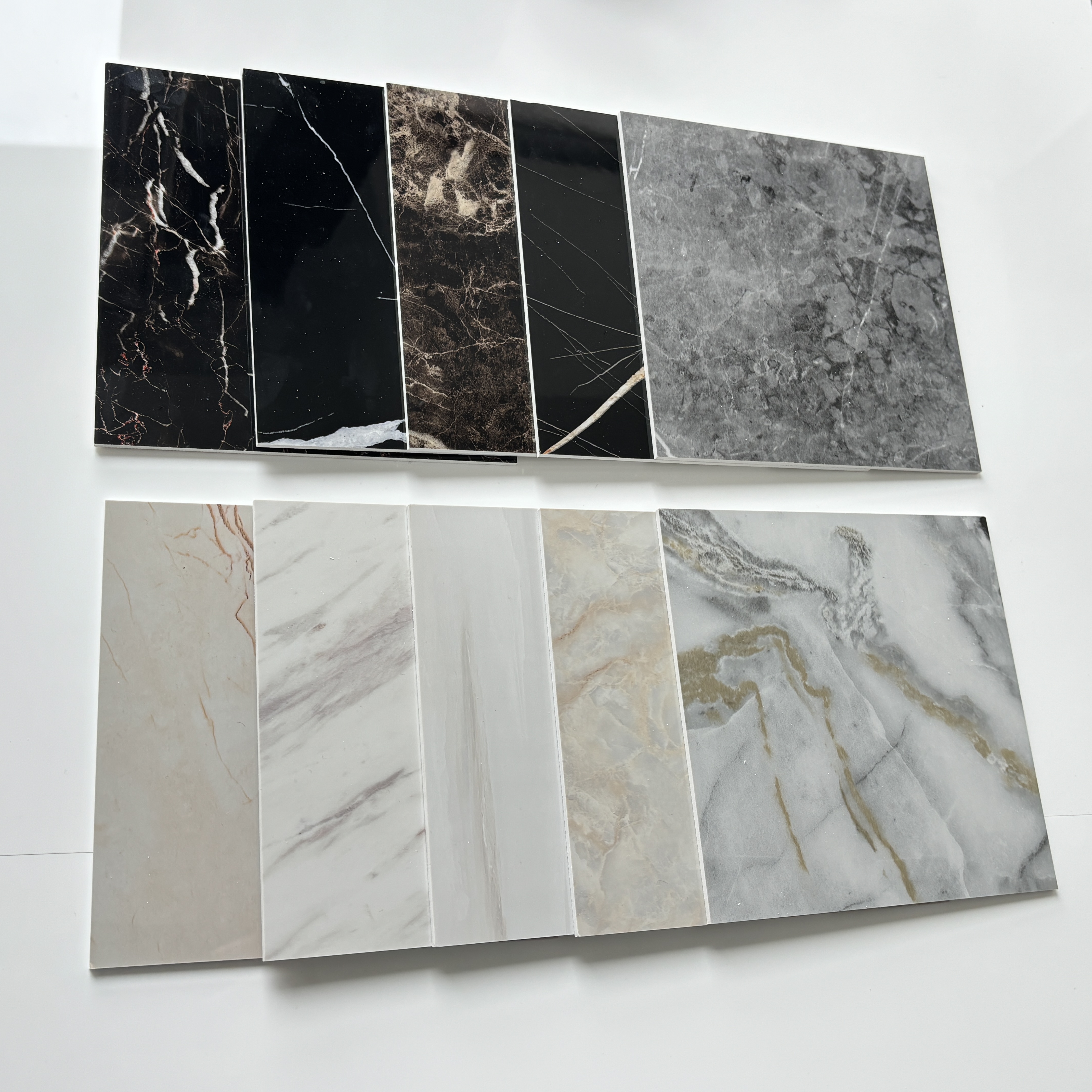 Yingchuang High Glossy PVC UV Marble Sheet Modern Design Style Wall Panel for Kitchen Cabinets