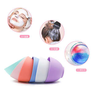 Vente flash : Ensemble de bols mélangeurs en silicone pour la beauté, faits <span class=keywords><strong>maison</strong></span>, en gel de silice, lisses, doux, 3 tailles, écologiques, réutilisables, durables, pour <span class=keywords><strong>masque</strong></span> facial - Product Image 5