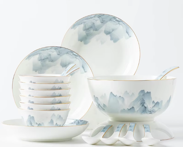 set bianco da 18 pezzi