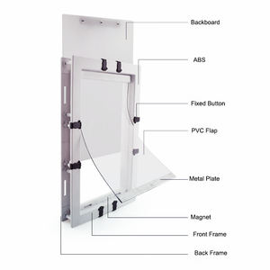 थोक वाटरप्रूफ पालतू कुत्ते बिल्ली दरवाजा फागोद के साथ टिकाऊ बड़े मध्यम कुत्ते दरवाजा फ्रेम - Product Image 6
