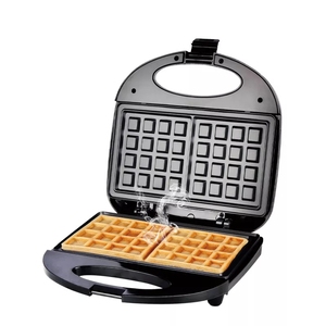 Grill détachable 3-en-1 personnalisé en acier inoxydable 750W, mini-appareil à sandwich <span class=keywords><strong>électrique</strong></span>, <span class=keywords><strong>grille</strong></span>-pain 2 tranches, gaufrier domestique - Product Image 5