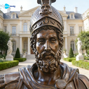 Estatuas de Guerreros Griegos Romanos de Bronce a Tamaño Real, Par para Decoración de Jardín Interior y Exterior y Arte Público - Product Image 4