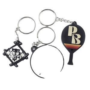 Personalized Custom Rubber Carabiner Keychains Ecofriendly OEM Logo UV Printing PVC Soft Keychains - Product Image 1