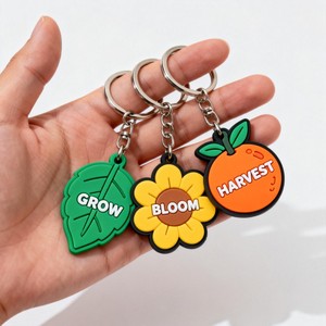 Customized 2D 3D Keychains Wholesale Soft PVC Rubber Keychain 3d Cartoon Promotional Keychain Carabiners