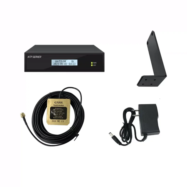 New TY TF-NTP-LITE NTP Server + 10m/30m Antenna 3G/4G Support Beidou GPS GLONASS QZSS 2 Network Ports