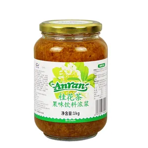 Salsa Osmanthus 1000g de azúcar Salsa Osmanthus Jarabe dulce mermelada doméstica polvo de hielo polvo frío blanco ingredientes para hornear