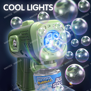 Muốn Bong Bóng Bán Buôn Unisex Ngoài Trời Đảng Bong Bóng Blaster Đồ Chơi Tự Động Súng Bong Bóng Với Ánh Sáng Vui Vẻ Bong Bóng Blower Đồ Chơi - Product Image 6