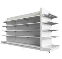 Gondoles murales d'usine, étagères métalliques, gondoles pour supermarchés, équipement de magasin d'alimentation, rayonnage