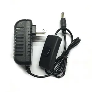 C güç marka yeni ac100 ~ 240v 12v 0.5a 1a 2a 12v güç adaptörü ile inline anahtarı