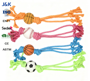 Pet <strong>Ball</strong> Sport-Return Sponge Rubber Handball with Elastic Bouncing on Nylon <strong>String</strong> for Game Exercises - Product Image 1