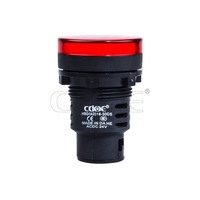 Yueqing ไฟแสดงสถานะอุปกรณ์เครื่องนอนรุ่น Dahe AD16-30D,ไฟ Led สีแดงอุปกรณ์ปลายทางไฟสัญญาณ30มม. 230V