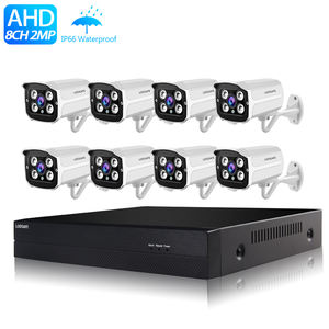 Kit DVR 8 canaux Loosafe Recorder 1080p avec caméras CCTV HD, kits de banc extérieur - Product Image 1