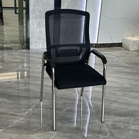 Nouveau design chaise de bureau ergonomique sans tissu de maille de roue traîneau stationnaire pour les événements d'invité de visiteur de réception de réunion attendant