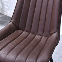 Chaise de Salle à Manger Moderne Luxe Léger Confortable Décontracté en Cuir PU Souple pour Maison Restaurant Hôtel Réception