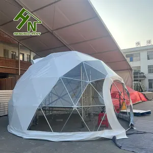 Tenda resor tenda Glamping luar ruangan terbaru 2024 untuk berkemah transparan rumah kubah bulat disesuaikan