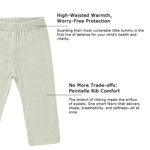 Pointelle Jacquard Sommer Atmungsaktive Baby-Hose mit Elastischem Bund Neugeborenen-Windelhose - Product Image 3