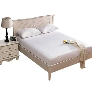 Amazon Ebay sıcak satış örme kumaş su geçirmez yatak koruyucu/makine yıkanabilir polyester kumaş Simmons yatak örtüsü