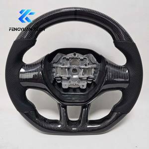 Volant en cuir Alcantara chauffant personnalisé avec LED en fibre de carbone forgée pour Peugeot RCZ 206/207/208/<span class=keywords><strong>308</strong></span>/408/508/MK1/<span class=keywords><strong>GTI</strong></span> - Product Image 5
