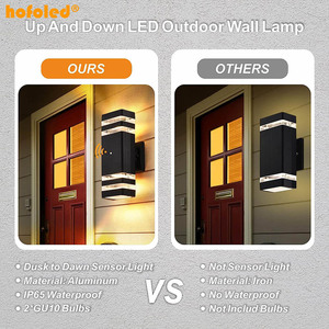 2W 5W 6W 7W 8W 12W impermeable IP65 patio Hotel pasillo interior balcón dormitorio iluminación arriba y abajo Luz de pared exterior - Product Image 4