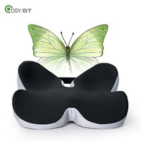 Coussin de coccyx tendance en mousse à mémoire de forme, orthopédique, antidérapant, en forme de papillon, ergonomique, soulagement de la pression, assise confortable