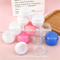 Vente en gros de pots cosmétiques vides en plastique PP de 5g à 30g pour lotion et échantillons de soins de la peau, baume à lèvres, crème, contenants de voyage avec couvercle à vis