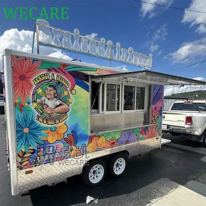 WECARE Mobile Bar Restaurant Kitchen Catering Trailer Coffee Pizza Ice Cream Truck Concession Food Truck With Full Kitchen