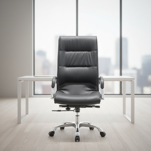 <span class=keywords><strong>Chaise</strong></span> de <span class=keywords><strong>bureau</strong></span> de direction <span class=keywords><strong>ergonomique</strong></span> au design moderne, en cuir, hauteur réglable, dossier en maille, accoudoirs réglables, appui-tête fixe, pivotante - Product Image 3