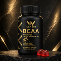 Gummies BCAA (Acides Aminés à Chaîne Ramifiée) – Complément pour le Soutien Musculaire, l'Énergie et l'Endurance – Pour Adultes – Pureté 99% – Naturel – OEM Marque Privée