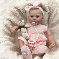 Poupée de simulation en silicone NPK 49 cm Meadow3D Skin Static Girls TY02-4 Generation Hair Resin Vinyl Rubber Figure
