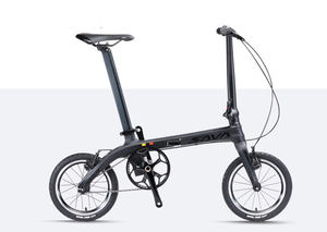 Vélo pliable SAVA Z1 20 pouces, cadre en fibre de carbone, mini vélo de ville en carbone léger, vélo pliable à 9 vitesses - Product Image 3