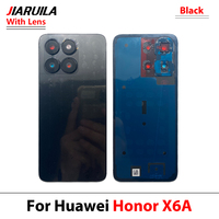Casing Bezel Tengah, Kaca Belakang, Penutup Baterai untuk Ponsel Honor X6A, Sasis Depan, Panel Pintu Belakang, Suku Cadang Perbaikan