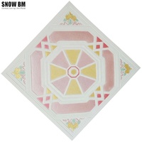 Paneles de yeso decorativos, diseños de techo falso para dormitorio, 60x60cm