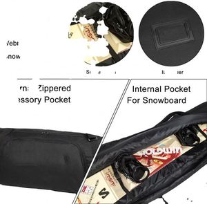Bolsa de Snowboard Doble de Nailon Personalizada de Fábrica BSCI, Bolsa de Esquí de Lujo con Ruedas y Correa de Hombro Acolchada, Impermeable y Moderna - Product Image 2