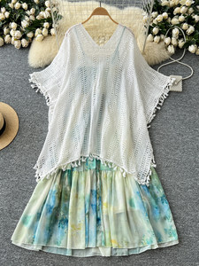 Completi Boho da <span class=keywords><strong>Donna</strong></span>: Tunica e Abito in Maglia Stampata - <span class=keywords><strong>Abbigliamento</strong></span> all'Ingrosso - Product Image 3