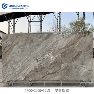 1600x3200x12 mét Nâu thiết kế tráng men đánh bóng Sứ slab thiêu kết sàn đá cho phòng ăn phòng khách cho nền tường - Product Image 1