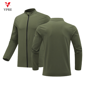 Logo personalizzato invernale da corsa ad asciugatura rapida per felpa a salve da palestra set di <span class=keywords><strong>collant</strong></span> da Fitness con cerniera tute da <span class=keywords><strong>uomo</strong></span> D42181 - Product Image 2