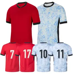 4XL 2024 Camisas de futebol Portugal maillots de football de l'équipe nationale 24 25 EURO HOMMES enfants FEMMES t-shirt de football